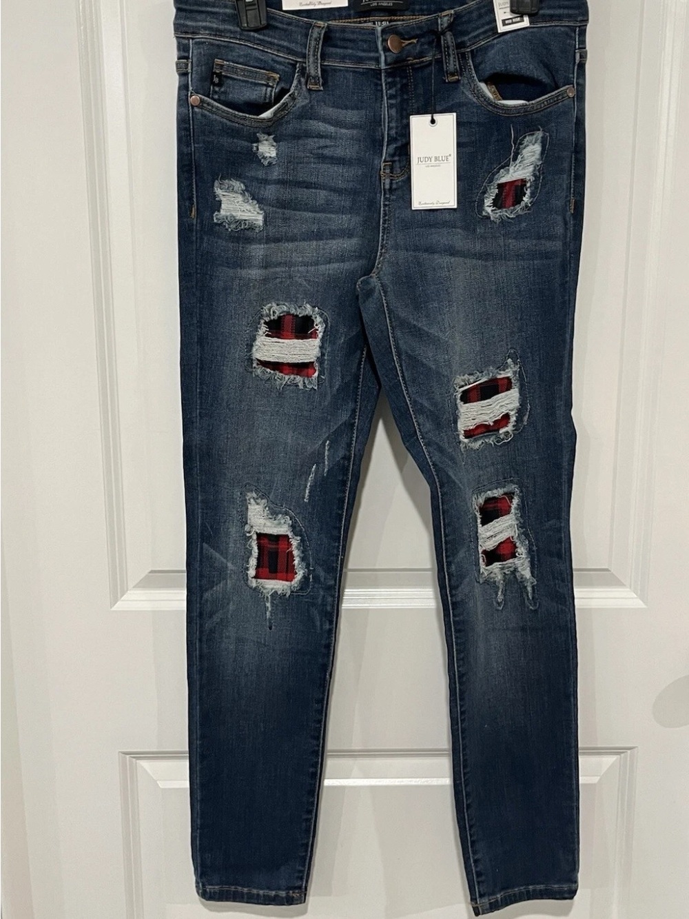 Judy Blue Skinny Distressed Blue Jeans